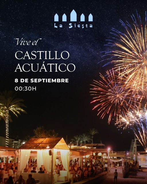 El cielo y el mar de Jávea se iluminan este martes para una de las noches más especiales del año. 🎆✨
Con motivo del gran castillo de fuegos artificiales acuático en honor a la Mare de Déu del Loreto, te invitamos a vivir la magia del espectáculo desde una ubicación privilegiada en primera línea.
El plan perfecto para cerrar las fiestas como se merecen. 🥂✨
🗓 Martes, 8 de septiembre
📍 La Siesta, Jávea
(Acceso por orden de llegada, sin reserva previa)
¡Te esperamos!